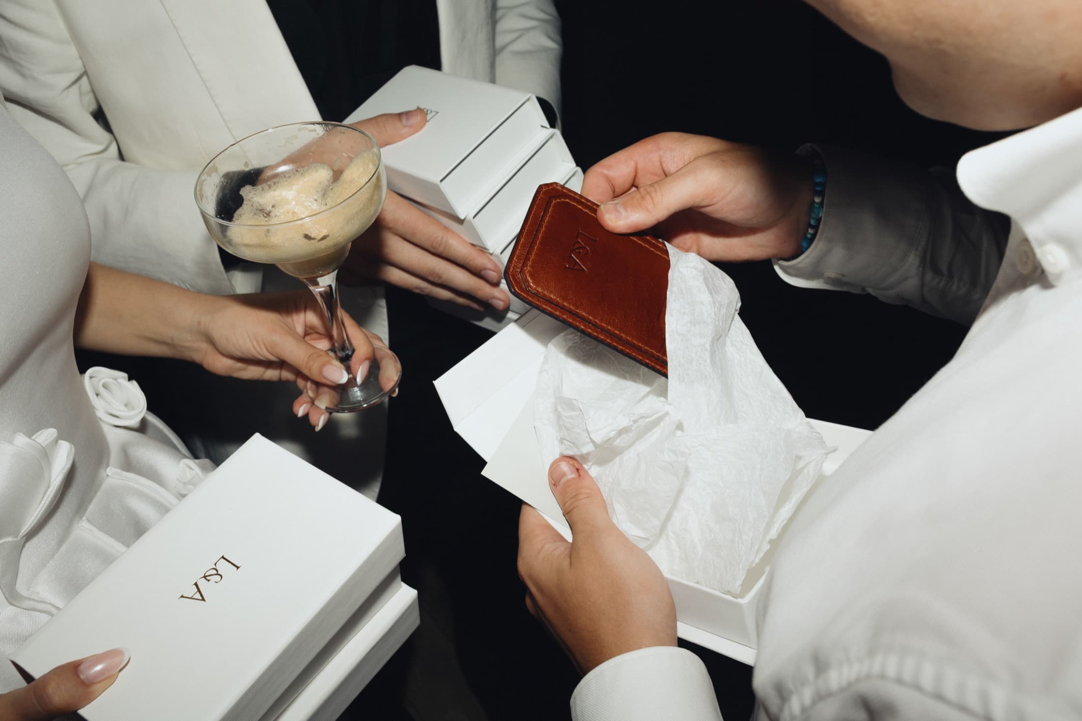 A wedding gift, monogrammed